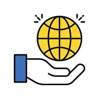 Social Responsibility filled outline icon. EPS 10 file vector