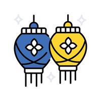 Arabic Lamp filled outline icon. EPS 10 file vector