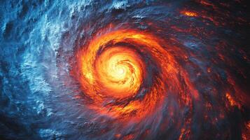 Swirling cyclone wind map, detailed pressure gradients for weather forecasting. Wind speed pressure maps photo