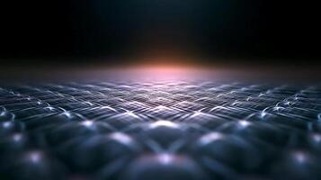 Abstract close-up of a textured surface with illuminated patterns and a soft glow in the background photo
