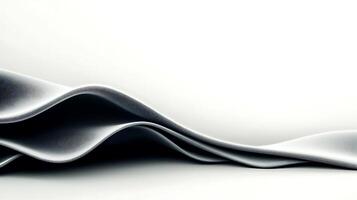 Smooth, flowing fabric drapes elegantly against a minimalist background, creating a serene atmosphere photo
