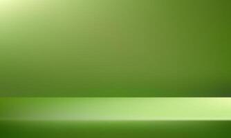 Empty green studio background. Space for selling products on the website. Background 3d with podium. illustration. vector