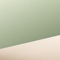 Empty beige and green studio background. Empty Room Studio with table. Space for selling products, backdrop, wallpaper, background, text. Gradient table. illustration. vector