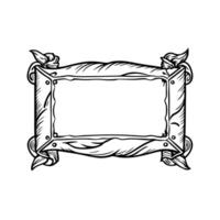 Intricate vintage ornate frame design with decorative elements and artistic detailing vector