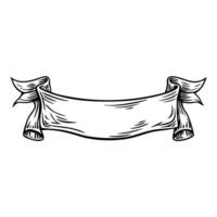 Blank vintage banner with ornate edges for custom text in classic design vector