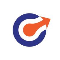 Modern Technology Letter C Logo Template Illustration Design. EPS 10. vector