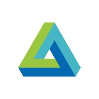 3D Colorful Trinity Logo Template Illustration Design. EPS 10. vector