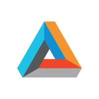3D Colorful Trinity Triangle Logo Template Illustration Design. EPS 10. vector