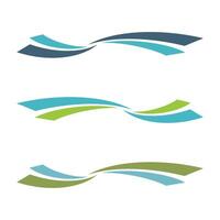 Abstract Swoosh Element Set Logo Template Illustration Design. EPS 10. vector