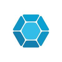 Turtle Shell Hexagonal Logo Template Illustration Design. EPS 10. vector