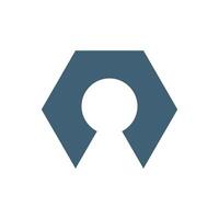 Keyhole Abstract Hexagon Shape Logo Template Illustration Design. EPS 10. vector