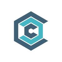 Letter C Abstract Hexagon Shape Logo Template Illustration Design. EPS 10. vector