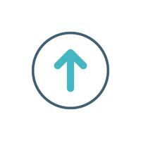 Arrow Up Logo, Upload Icon Template Illustration Design. EPS 10. vector