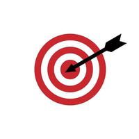 Black Arrow Dart Target Logo Template Illustration Design. EPS 10. vector