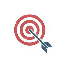 Decorative Dart Target Icon Logo Template Illustration Design. EPS 10. vector