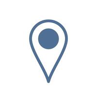 Line Point Locator Map Icon Logo Template Illustration Design. EPS 10. vector