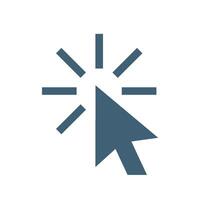 Click Cursor Icon Logo Template Illustration Design. EPS 10. vector