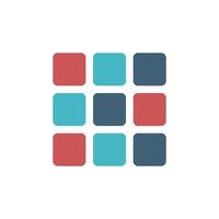 Cubic Game Widget Icon Logo Template Illustration Design. EPS 10. vector