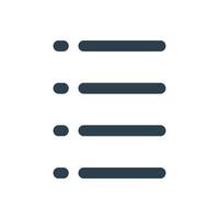Menu List Icon Logo Template Illustration Design. EPS 10. vector