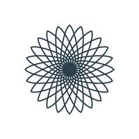 Circular Line Art Ornamental Logo Template Illustration Design. EPS 10. vector