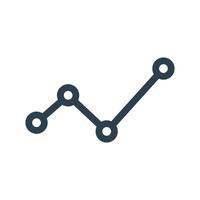 Dots Statistic Graph Finance Icon Logo Template Illustration Design. EPS 10. vector