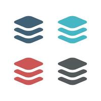 Abstract Data Storage Icon Logo Template Illustration Design. EPS 10. vector