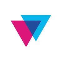Abstract Overlapping Triangle Icon Logo Template Illustration Design. EPS 10. vector