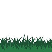 Green Grass Bottom Background Template Illustration Design. EPS 10. vector