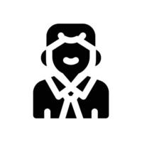 businessman glyph icon. Strong and solid icon for websites, mobile interfaces, presentations, and visual branding. High quality and easy to edit. vector
