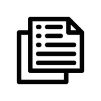 paper line icon. Clean and minimalist icon for websites, mobile apps, presentations, and logos. Fully scalable and customizable for any project. vector