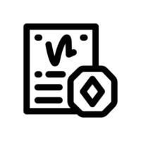 smart contract line icon. Clean and minimalist icon for websites, mobile apps, presentations, and logos. Fully scalable and customizable for any project. vector