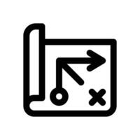 business plan line icon. Clean and minimalist icon for websites, mobile apps, presentations, and logos. Fully scalable and customizable for any project. vector