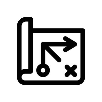 business plan line icon. Clean and minimalist icon for websites, mobile apps, presentations, and logos. Fully scalable and customizable for any project.