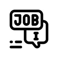 job information line icon. Clean and minimalist icon for websites, mobile apps, presentations, and logos. Fully scalable and customizable for any project. vector