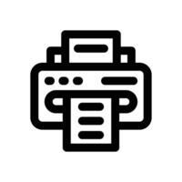 printer line icon. Clean and minimalist icon for websites, mobile apps, presentations, and logos. Fully scalable and customizable for any project. vector