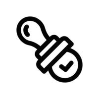 stamp line icon. Clean and minimalist icon for websites, mobile apps, presentations, and logos. Fully scalable and customizable for any project. vector