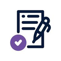 correction dual tone icon. Sleek and modern icon for websites, mobile apps, marketing materials, and corporate design. Fully scalable and ready to use. vector