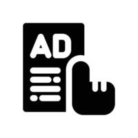 click glyph icon. Strong and solid icon for websites, mobile interfaces, presentations, and visual branding. High quality and easy to edit. vector