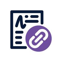 binding dual tone icon. Sleek and modern icon for websites, mobile apps, marketing materials, and corporate design. Fully scalable and ready to use. vector