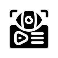views glyph icon. Strong and solid icon for websites, mobile interfaces, presentations, and visual branding. High quality and easy to edit. vector