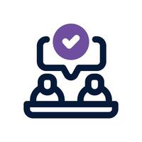 relationship dual tone icon. Sleek and modern icon for websites, mobile apps, marketing materials, and corporate design. Fully scalable and ready to use. vector
