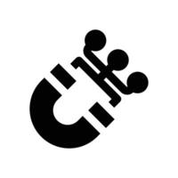 inbound marketing glyph icon. Strong and solid icon for websites, mobile interfaces, presentations, and visual branding. High quality and easy to edit. vector