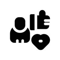 engagement glyph icon. Strong and solid icon for websites, mobile interfaces, presentations, and visual branding. High quality and easy to edit. vector