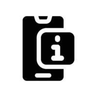information glyph icon. Strong and solid icon for websites, mobile interfaces, presentations, and visual branding. High quality and easy to edit. vector