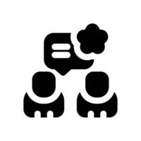 reviewers glyph icon. Strong and solid icon for websites, mobile interfaces, presentations, and visual branding. High quality and easy to edit. vector
