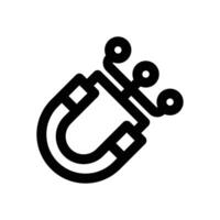 inbound marketing line icon. Clean and minimalist icon for websites, mobile apps, presentations, and logos. Fully scalable and customizable for any project. vector
