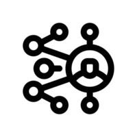 networking line icon. Clean and minimalist icon for websites, mobile apps, presentations, and logos. Fully scalable and customizable for any project. vector