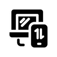 device glyph icon. Strong and solid icon for websites, mobile interfaces, presentations, and visual branding. High quality and easy to edit. vector