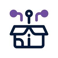 digital product dual tone icon. Sleek and modern icon for websites, mobile apps, marketing materials, and corporate design. Fully scalable and ready to use. vector