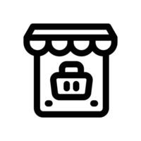 digital merchandising line icon. Clean and minimalist icon for websites, mobile apps, presentations, and logos. Fully scalable and customizable for any project. vector